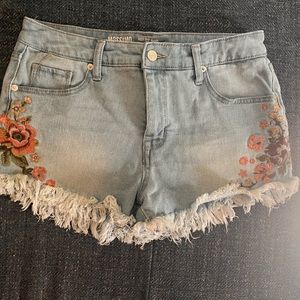 Size 8 Embroidered High Waisted Shorts